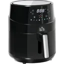 Hot air fryer without oil 4.5 L 1500W Airfryer with 8 preset modes LED display Non-stick coated basket for healthy