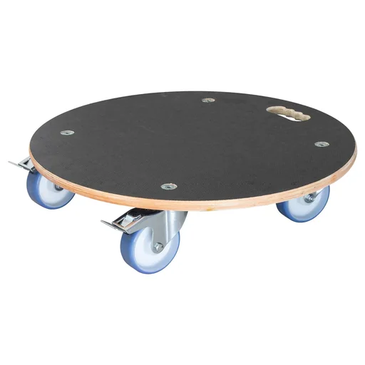 "Multi Roller MR 1168, Ø 58 x 14.5 cm, soft wheels Ø 100 mm, roller bearings, 2 brakes, FSC® plate, load capacity 300 kg image"