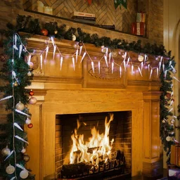 IJspegel-kerstverlichting - feestelijke verlichting - 80 LEDS - 13 m - helderwit