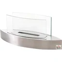 Ethanol fireplace silver
