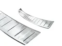 Stainless steel loading sill protector, Skoda SCALA, 2019>. OEM quality, brushed, soft, deburred edges.