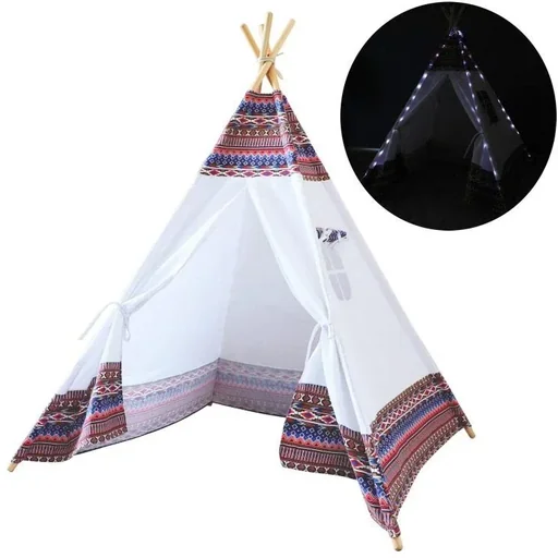 "Tipi tent color LED multi / white image"