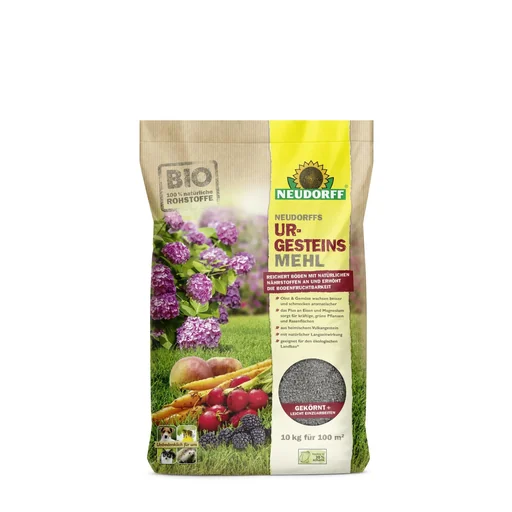 "Primary Rock Flour - 10 kg Garden soil loses valuable minerals and trace elements over time. Revitalize your soil! Diabase rock flour of natural, volcanic origin for the entire garden. Ideal for iron and magnesium. image"