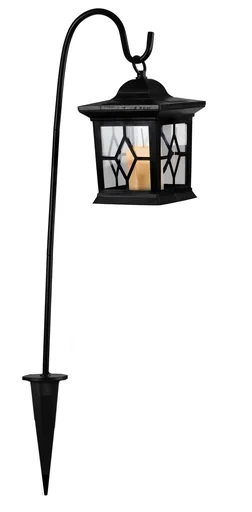 "LED solar lantern for outdoor use, 50 cm tall image"
