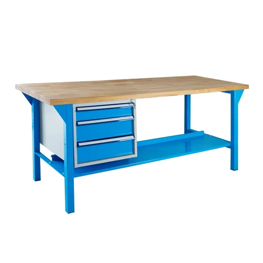 "Workbench 1500 with drawer box, 3 drawers image"
