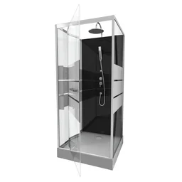 Complete douche prefab 90 x 90 x 225 cm