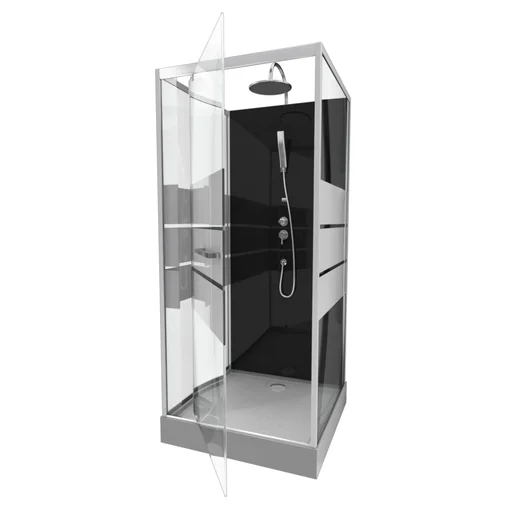 "Complete shower prefabricated shower 90 x 90 x 225 cm image"