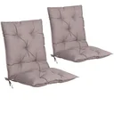 Seat cushions - 2 pieces - cream
