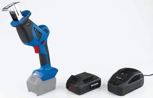 "Cordless reciprocating saw 18 Volt Li-Ion ASS18E including battery 1.5 Ah and charger image"
