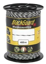 Electric fence polywire, 400 m, white/black