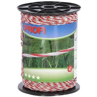 "Professional fence wire 6x0.30 Tric, 400m, white/red image"