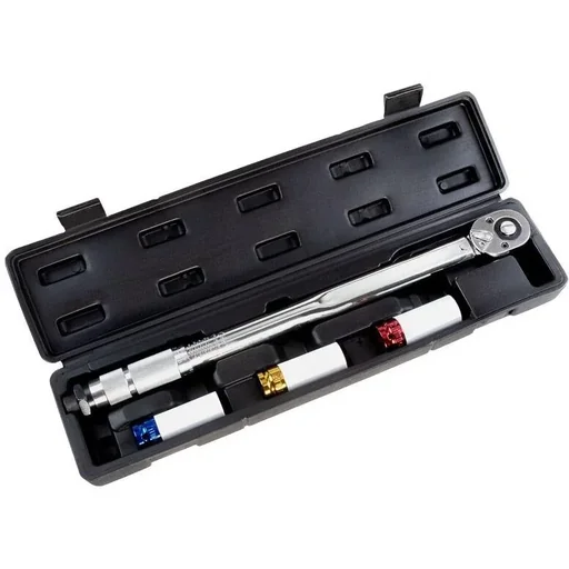 "Hanse Tools torque wrench 3 sockets 17/19/21 - 40 to 210 nm - 1/2 inch image"