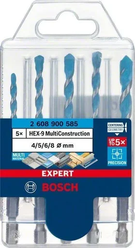 "Drill bit set HEX-9 MC Expert, 5 pieces image"