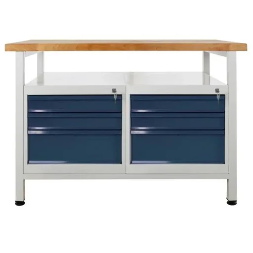 "Workbench "Premium" 6 drawers, L1200xW600xH840mm image"