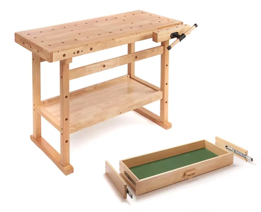 "Workbench HBZ with 1 drawer 882 x 335 x 96 mm image"