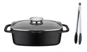 Universele braadpan 33 cm Gourmet Granit met serveertang