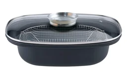 Aromabraadpan met roosterinzet 32 cm