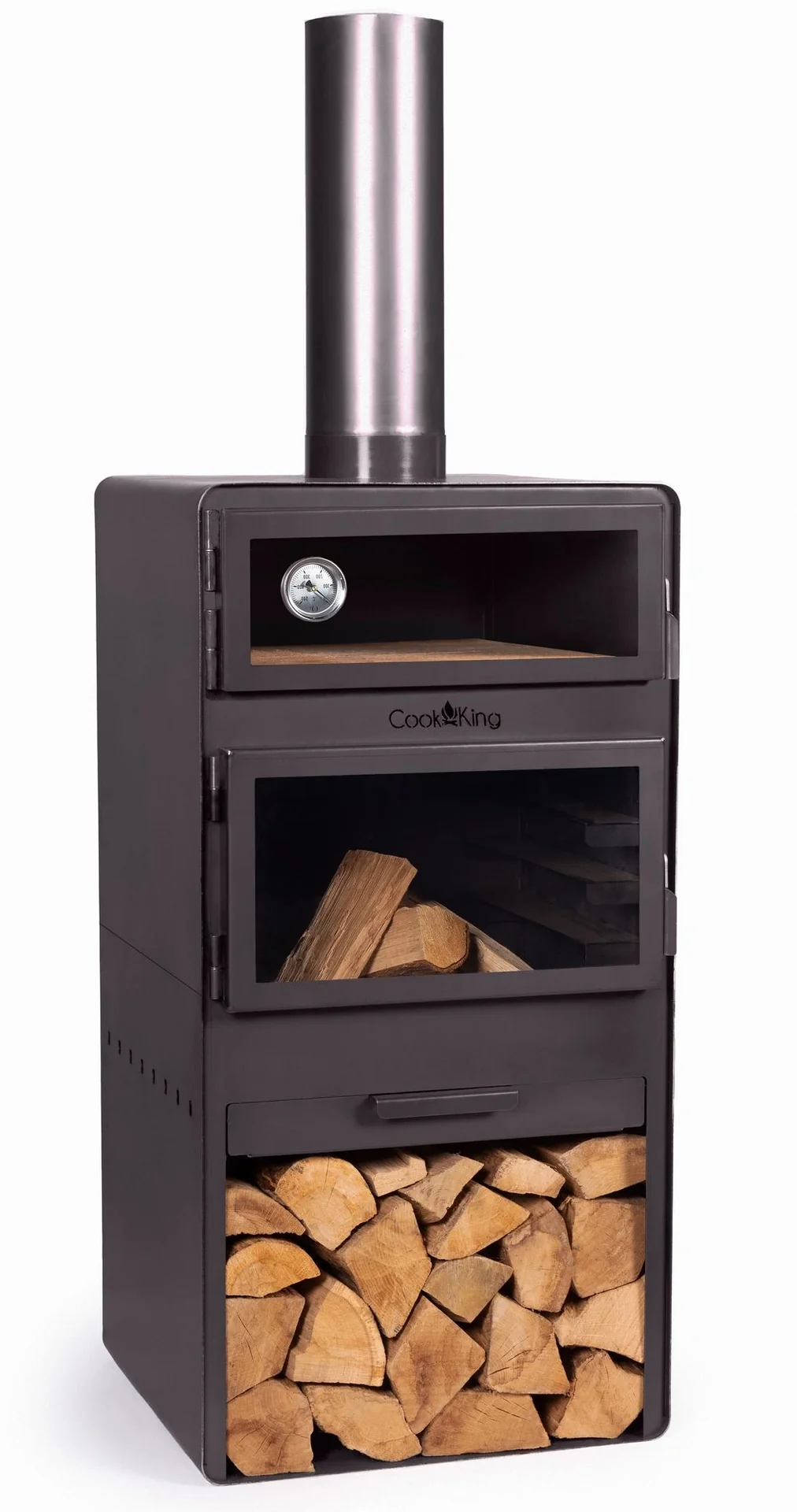"CookKing Vento Plus terrasverwarmer met pizzaoven image"