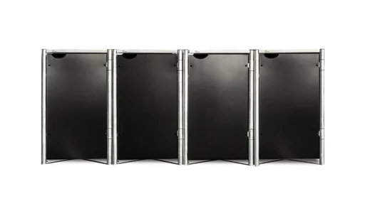 "Garbage can box 4-way, black plastic, for 240 l bins image"