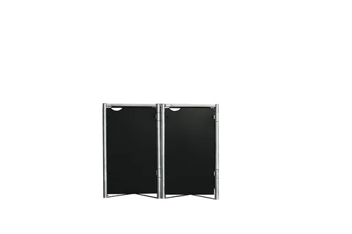 "Garbage can box for 2, black plastic, for 240 l bins image"
