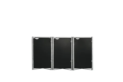 "Garbage can box 3-box, black plastic, for 240 l bins image"