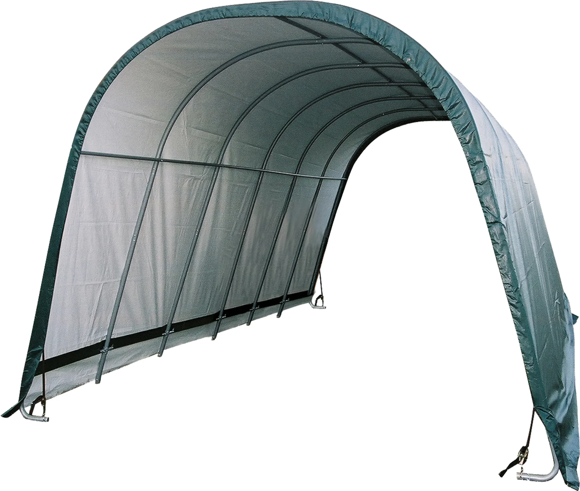 "ShelterLogic Weideschuilplaats Run-In-Shed 29,2 m², groen image"