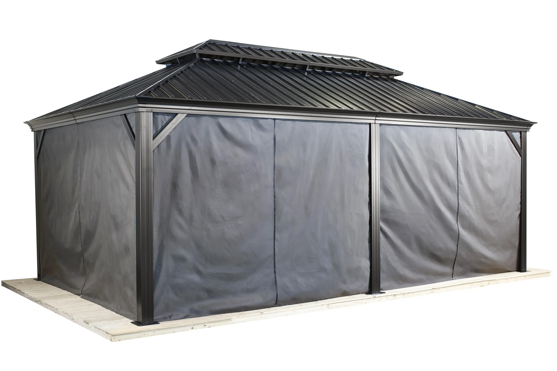 "Sojag gordijnenset voor de tuinpaviljoen Messina 12x20 image"