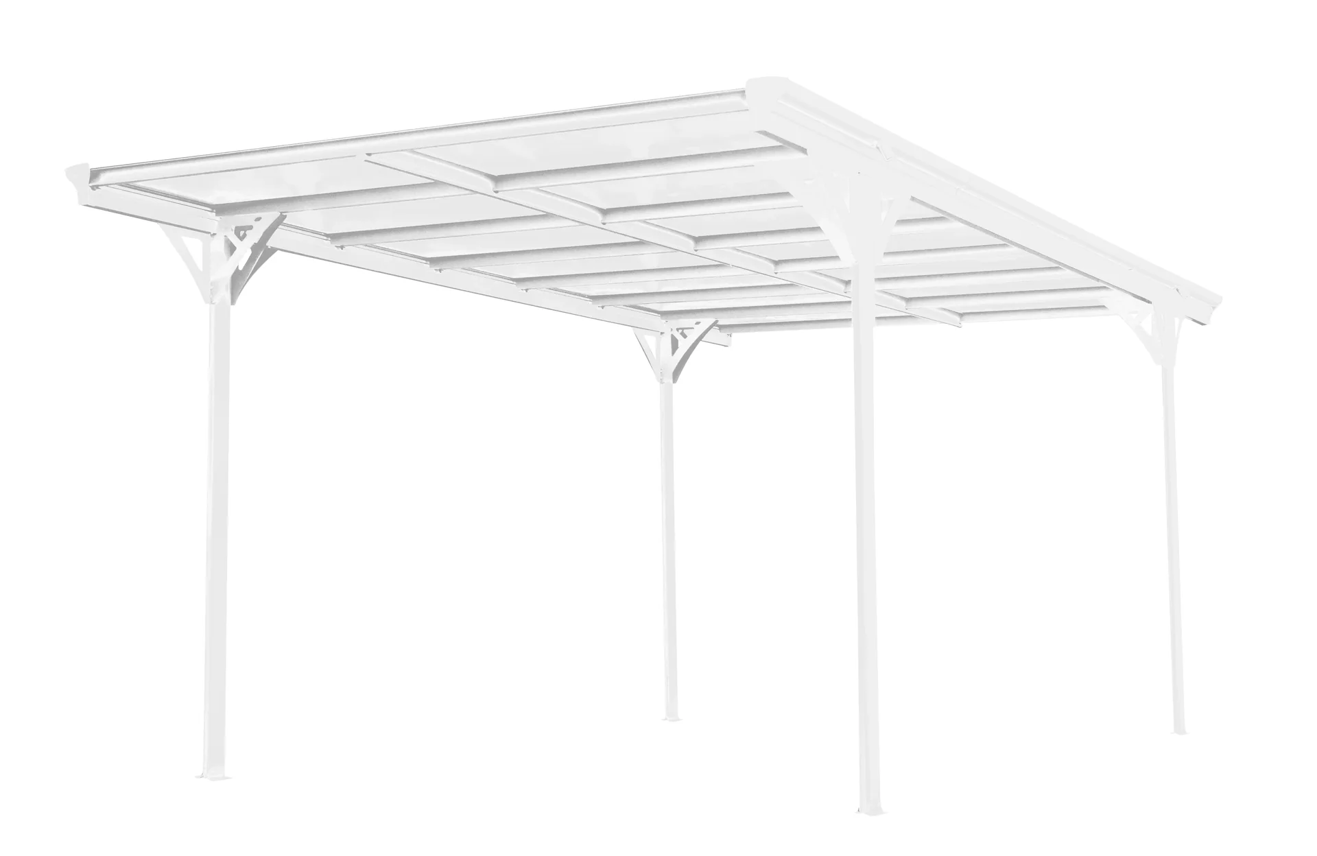 "Westmann Carport met plat dak 15 m image"