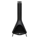 Fireplace including smoke outlet black