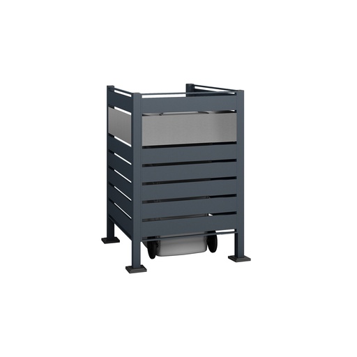 "Westmann Afvalcontainerombouw Planum 1er 120 cm antraciet (1× 240 L) image"