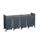 Westmann Afvalcontainerombouw Planum 4er 150 cm antraciet (4× 240 L)