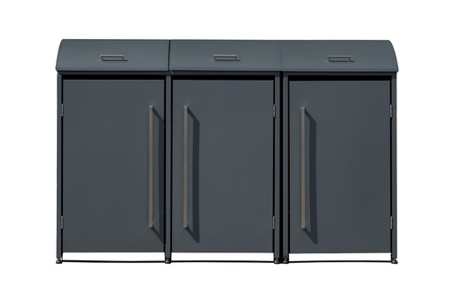 "Westmann Afvalcontainerbox Moderna 3-delig antraciet (3× 240 L) image"