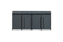 Westmann Afvalcontainerbox Moderna 4er antraciet (4× 240 L)