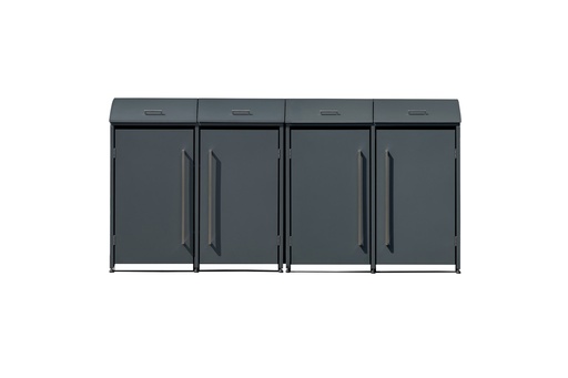 "Westmann Afvalcontainerbox Moderna 4er antraciet (4× 240 L) image"