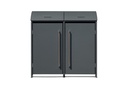 Westmann Afvalcontainerbox Moderna 2er antraciet (2× 240 L)