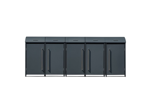 "Westmann Afvalcontainerbox Moderna 5-delig antraciet (5× 240 L) image"