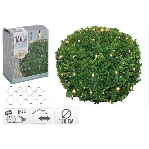 "Boxwood ball light 144 LED warm white Ø 120cm - shrub image"