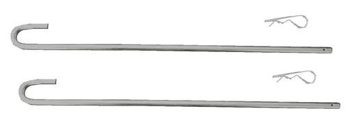 "Brackets for side wall for PFA 185 U, 2 pieces image"