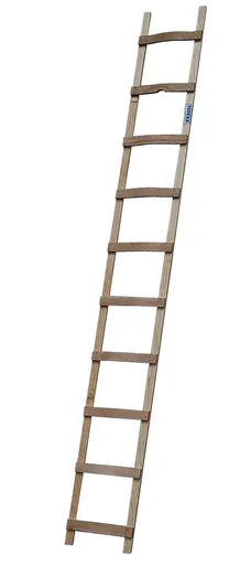 "Roof ladder, 18 rungs, wood - width 37 cm, 505 cm image"