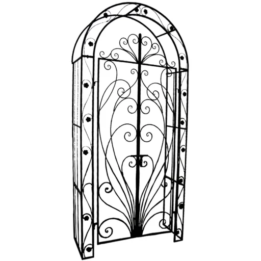 "Gate with rose arch "Bagana" image"