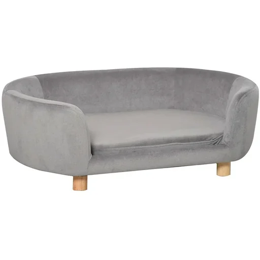 "Pet sofa for dogs and cats light grey image"