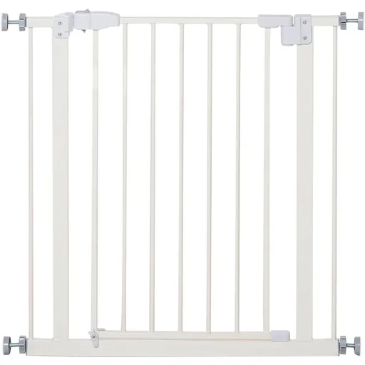 "Door safety gate without drilling 74-80 cm adjustable stair gate barrier with double lock dog barrier image"
