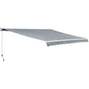 Aluminum articulated arm awning for wall mounting