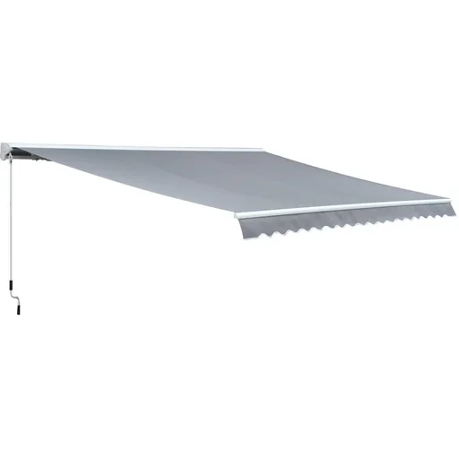 "Aluminum articulated arm awning for wall mounting image"