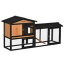 Small animal stable two-story animal