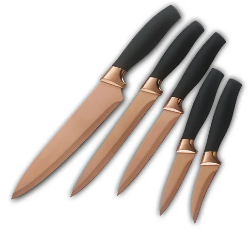 "Titanium knife set, 5-piece "Edition Rose Gold" image"