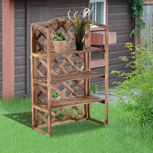 "Plant staircase with 3 levels natural image"