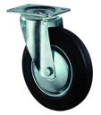 Swivel castor with solid rubber tire without brake diameter 200mm