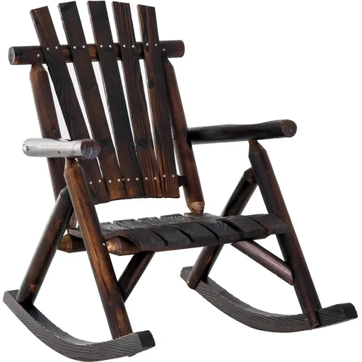 "Rocking chair with armrests image"
