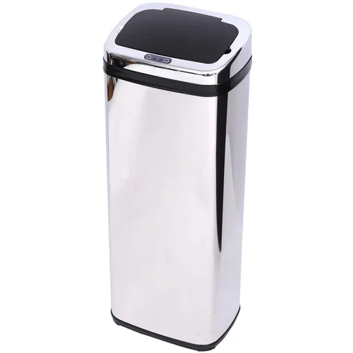 "Stainless steel automatic sensor 50L trash can (square) image"
